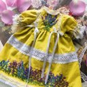 ブライス春刺繍ワンピースブライス洋服オビツ24