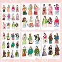 女の子シール46個セット（no.1）Sticker Set