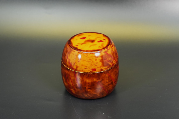 Urushi Box 　黄漆赤漆透き漆研出し