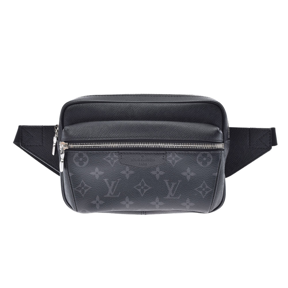 LOUIS VUITTON ルイヴィトン モノグラム タイガラマ バムバッグ アウトドア 黒/グレー M30245 メンズ タイガ モノグラムエクリプスキャンバス ボディバッグ 新同 中古 