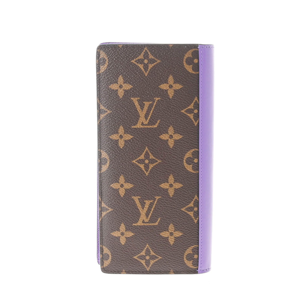 LOUIS VUITTON ルイヴィトン モノグラム マカサー ポルトフォイユブラザ パープル M81538 メンズ モノグラムマカサー 長財布 Aランク 中古 