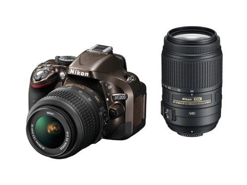 Nikon デジタル一眼レフカメラ D5200 ダブルズームキット AF-S DX NIKKOR 18-55mm f/3.5-5.6G VR/ AF-S DX NIKKOR【中古品】