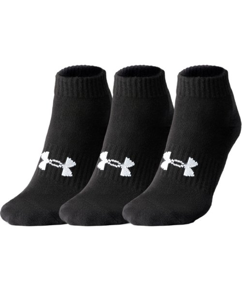 UNDER　ARMOUR アンダーアーマー UAコア ローカット ソックス 3足セット メンズ レデ