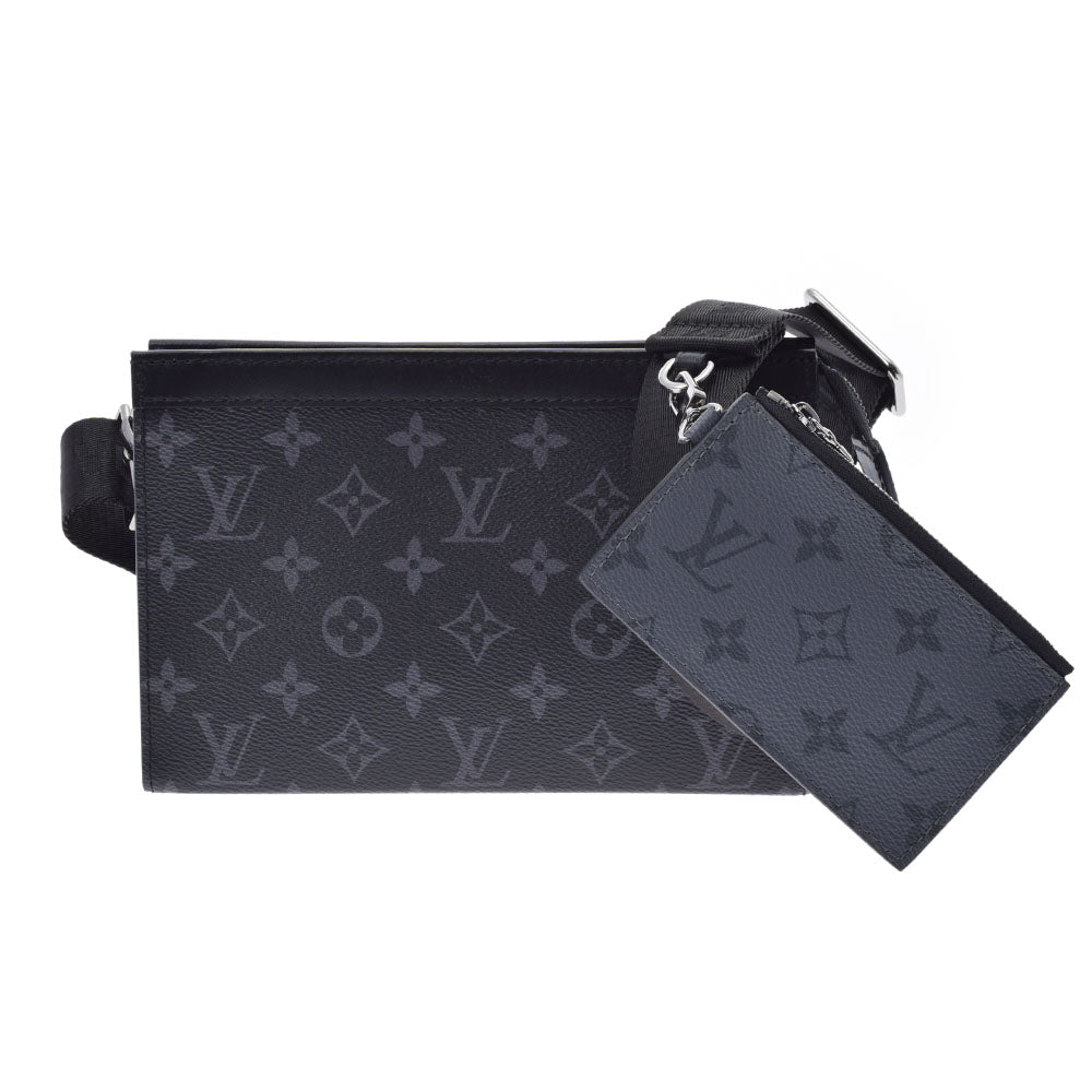 LOUIS VUITTON ルイヴィトン モノグラム エクリプス ガストン ウエアラブル ウォレット 黒/グレー M81124 メンズ モノグラムキャンバス ショルダーバッグ 新品 