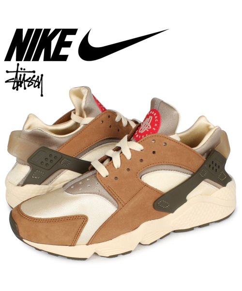 NIKE AIR HUARACHE LE ナイキ ステューシー STUSSY エア ハラチ スニーカー メンズ コラボ ベージュ DD1381－200