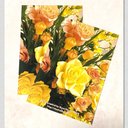 ポストカード　 Orange & yellow rose 5枚セット　ばら　薔薇　はがき　▪️オマケ付き