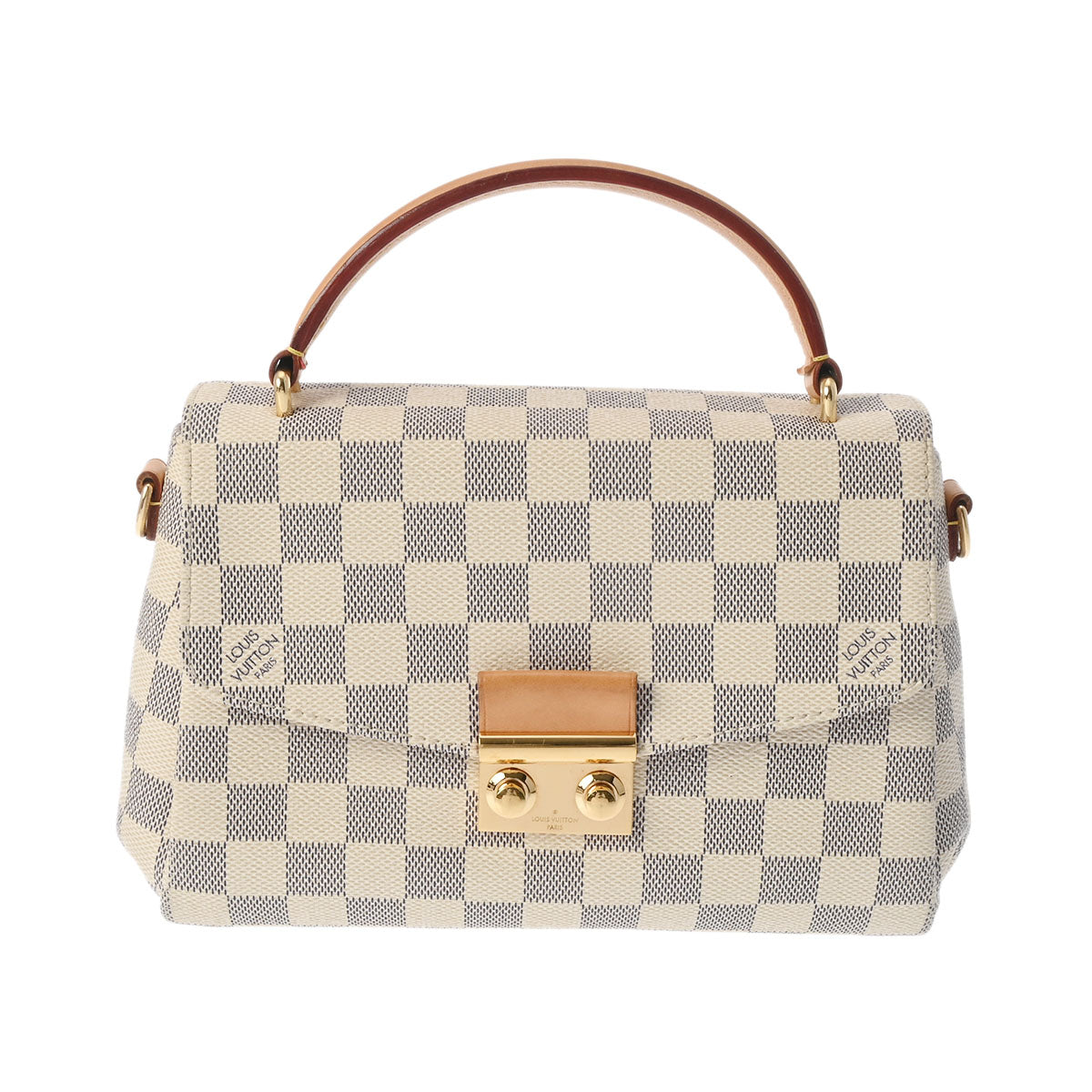 LOUIS VUITTON ルイヴィトン ダミエアズール クロワゼット  ホワイト N41581 レディース ダミエアズールキャンバス ハンドバッグ ABランク 中古 