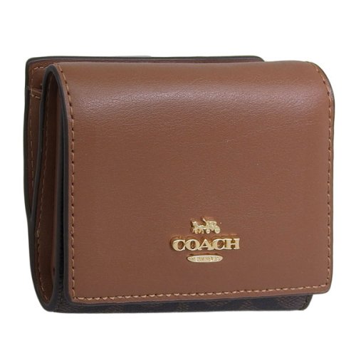 COACH コーチ MICRO WALLET マイクロ ウォレット シグネチャー 三つ折り 財布