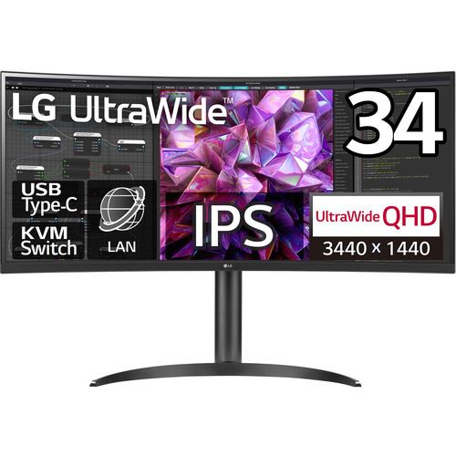 LG 34WQ75C-B 曲面型ウルトラワイド(TM)モニター 34型 LG UltraWide(TM) 3440×1440 21:9 IPS