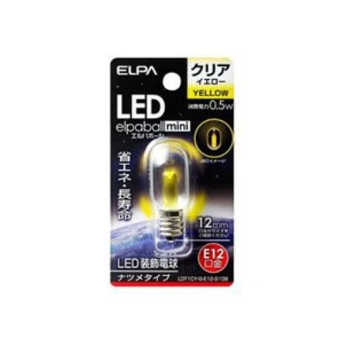 ELPA LDT1CY-G-E12-G109 LED電球ナツメE12 黄色