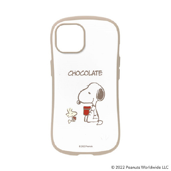 Hamee iPhone 14用ハイブリッドケース iFace First Class Cafe PEANUTS/ピーナッツ スヌーピー・チョコレート 41-947463