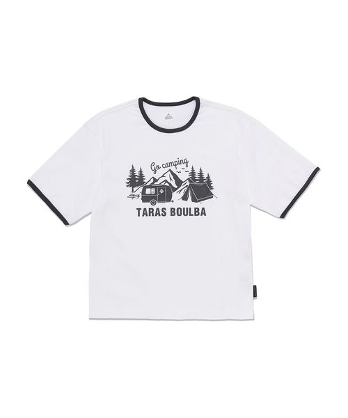 タラスブルバ/レディース ヘビーコットン プリントＴシャツ（キャンプ）