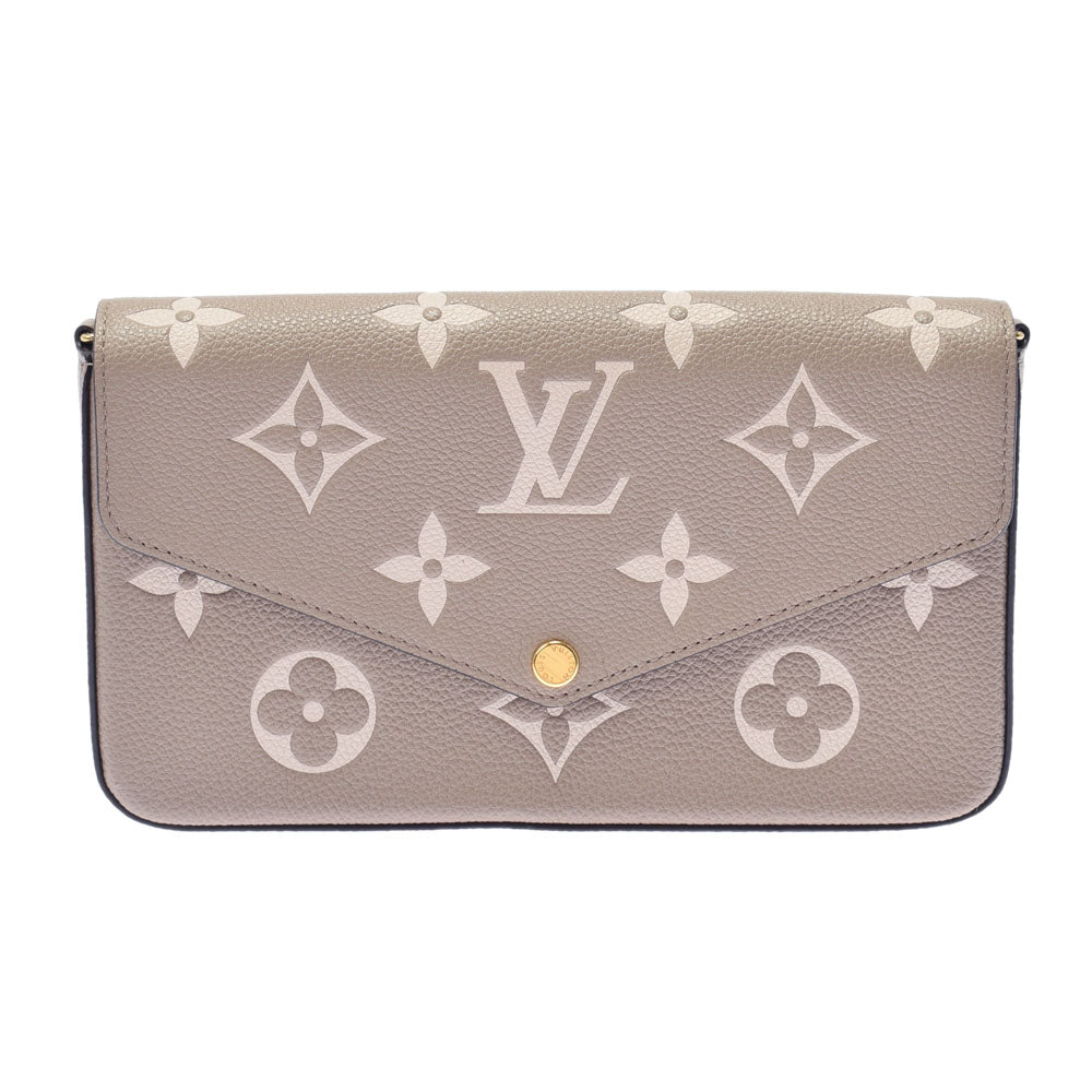 LOUIS VUITTON ルイヴィトン アンプラント ポシェットフェリシー トゥルトレールクレーム M69977 レディース モノグラムアンプラント ショルダーバッグ Aランク 中古 