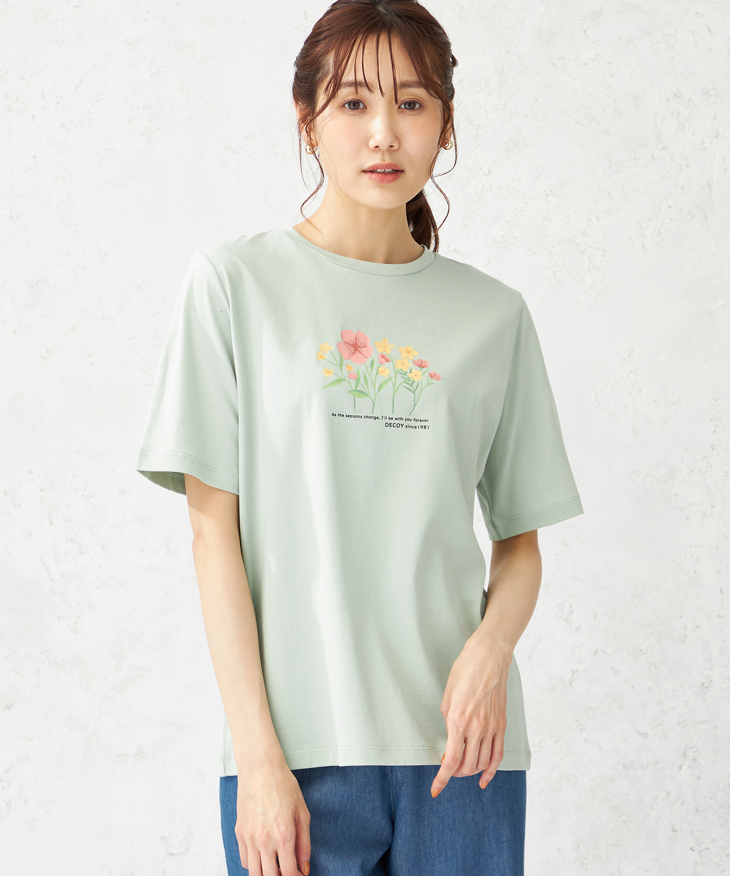 デコイ/【冷感】ひやさらモチーフプリントTシャツ