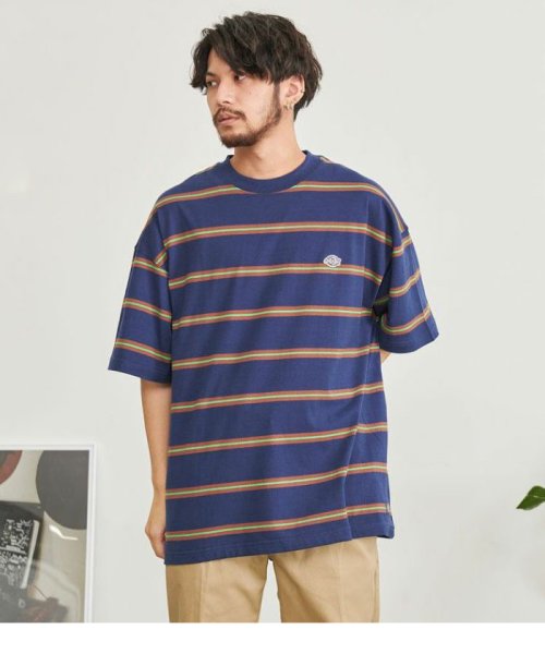 Dickies 天竺ボーダー半袖TEE