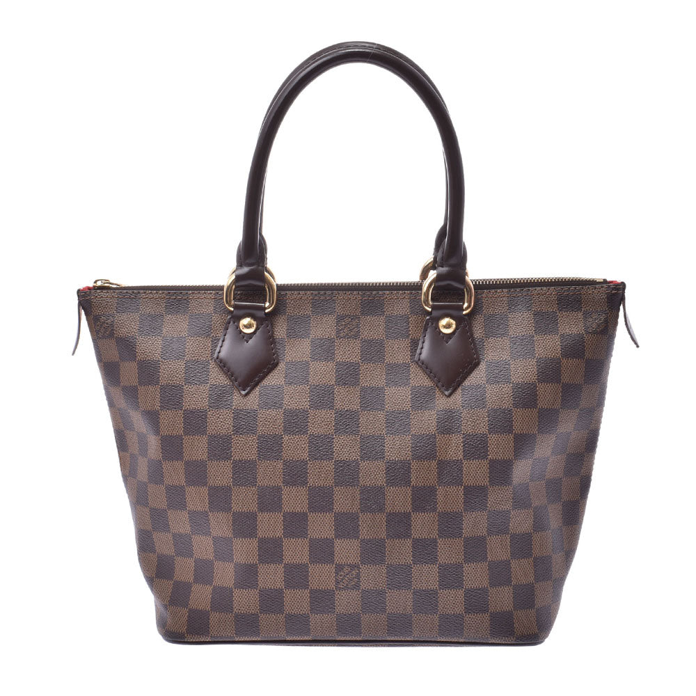 LOUIS VUITTON ルイヴィトン ダミエ サレヤPM ブラウン N51183 レディース ダミエキャンバス ハンドバッグ Aランク 中古 