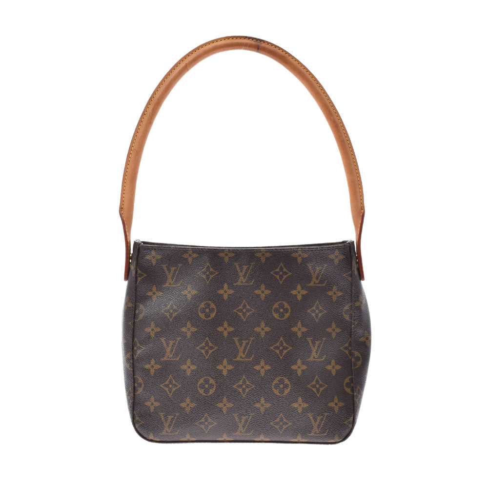 LOUIS VUITTON ルイヴィトン モノグラム ルーピング MM  ブラウン M51146 レディース モノグラムキャンバス ワンショルダーバッグ Bランク 中古 