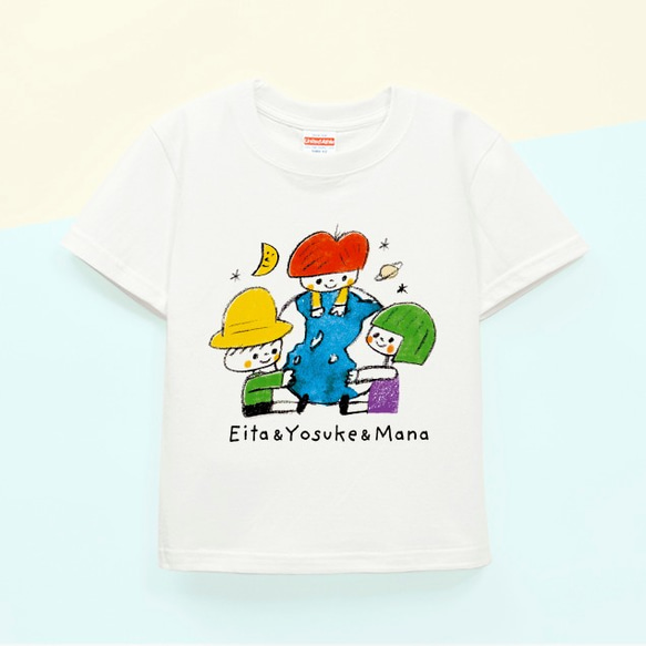 Kids 名入れＴシャツ（peaceくん）