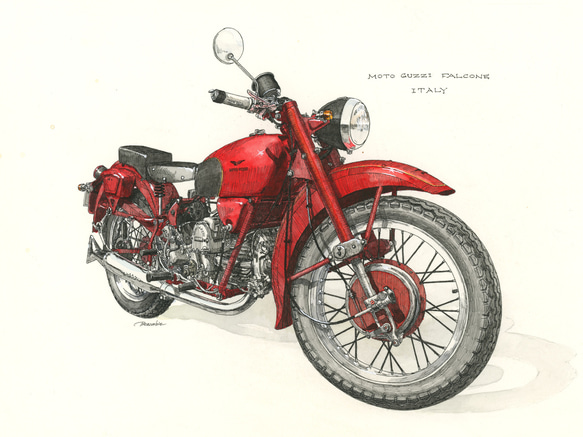 MOTOGUZZI FALCONE 原画