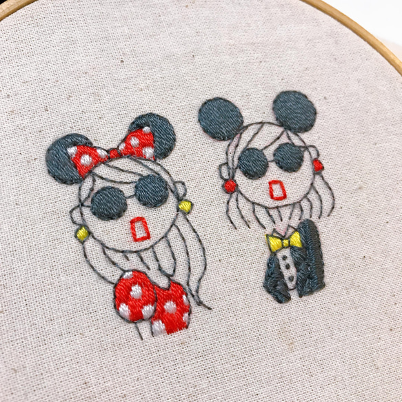 【受注制作】刺繍コースター　女の子