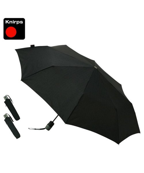 クニルプス Knirps 折りたたみ傘 折り畳み傘 軽量 コンパクト メンズ レディース 雨傘 58cm 8本骨 ワンタッチ 自動開閉 かさ T.320 ブラ