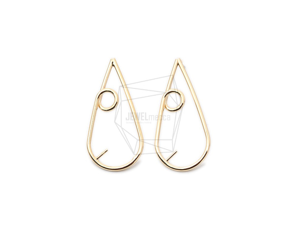 ERG-1172-G【2個入り】ティアドロップピアス/Teardrop shape Post Earring