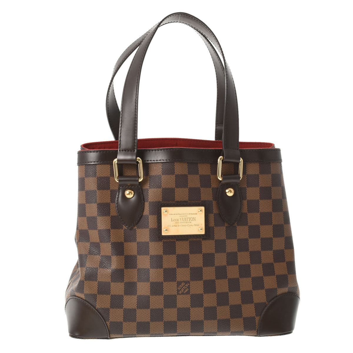 LOUIS VUITTON ルイヴィトン ダミエ ハムステッドPM ブラウン N51205 レディース ダミエキャンバス ハンドバッグ Aランク 中古 