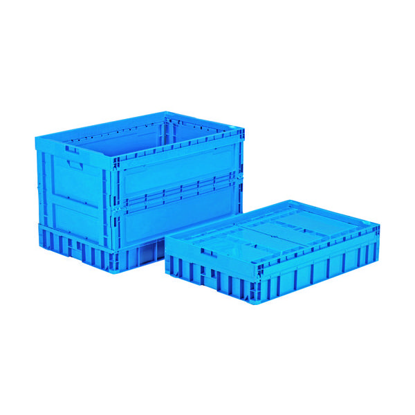 三甲 サンコー 折りたたみコンテナー 559770 オリコンP300B ブルー SK-OP300B-BL 1個 124-3898（直送品）