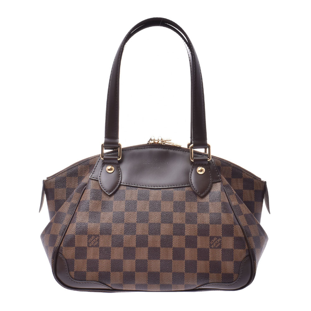 LOUIS VUITTON ルイヴィトン ダミエ ヴェローナPM ブラウン N41117 レディース ダミエキャンバス ハンドバッグ 新同 中古 