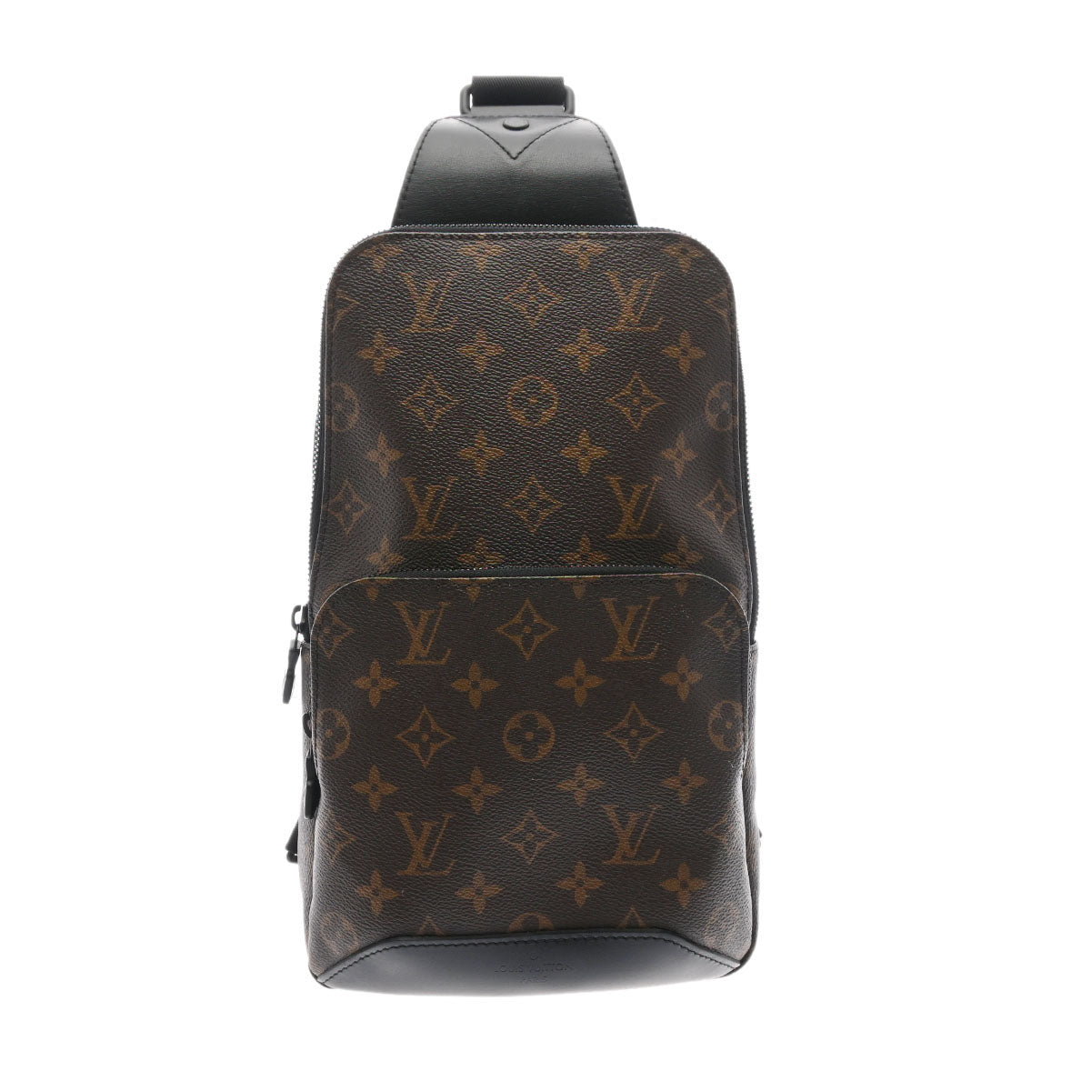 LOUIS VUITTON ルイヴィトン モノグラム マカサー アヴェニュースリングバッグ ブラウン M45897 メンズ モノグラムマカサー ショルダーバッグ 新同 中古 