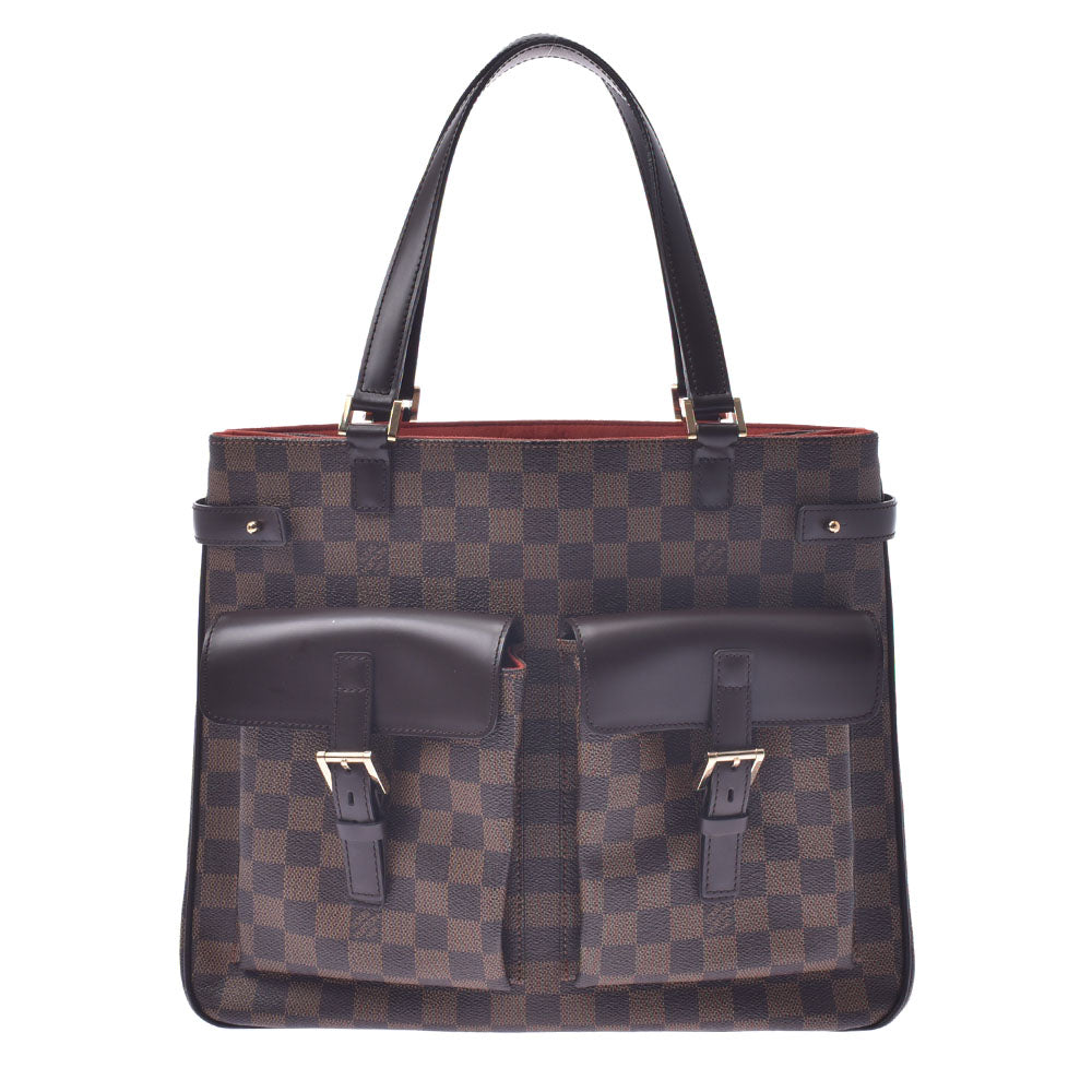 LOUIS VUITTON ルイヴィトン ダミエ ユゼス ブラウン N51128 ユニセックス ダミエキャンバス トートバッグ ABランク 中古 