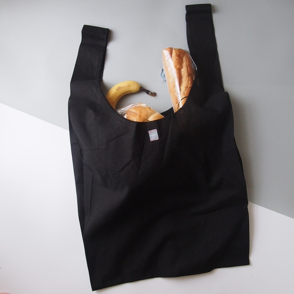 新色　BLACK！ECO BAG COTTON - L size