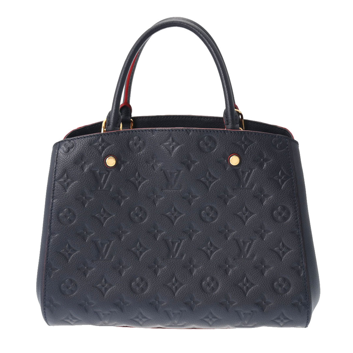 LOUIS VUITTON ルイヴィトン モノグラムアンプラント モンテーニュ MM 2WAY マリーヌルージュ M42746 レディース レザー ハンドバッグ Aランク 中古 