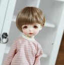 BJD 1/4  1/6人形 ドール用ウィッグ カツラ 耐熱 ハンドメイドzxww-357