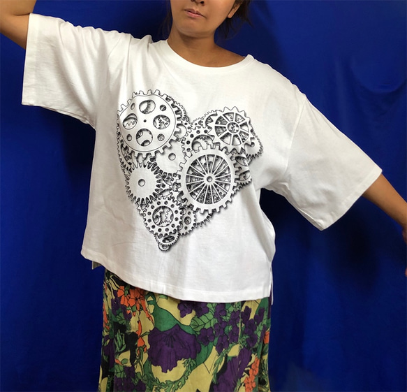 CLOCK WORK HEART ウィメンズBIG Tシャツ