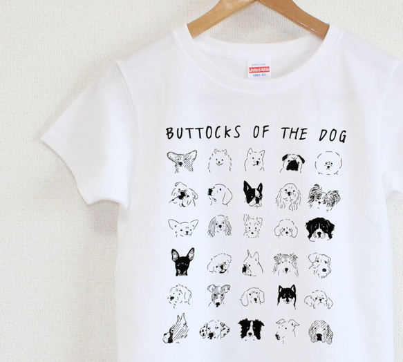 犬の尻Ｔシャツ　レディースタイプ