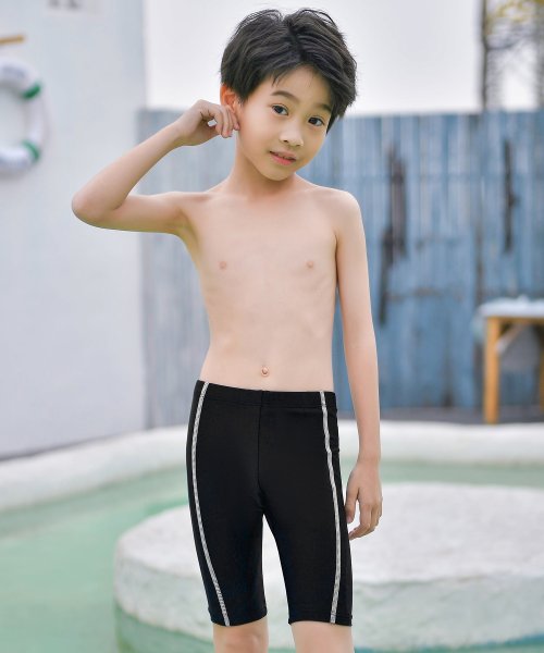 スクール水着 キッズ 男の子 子供 ハーフパンツ スイムキャップ 2点セット 小学生 サーフパンツ ジュニア 男児用 水遊び