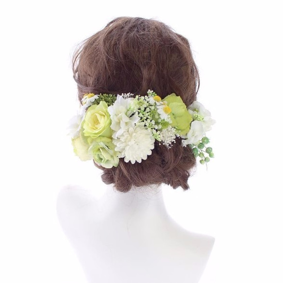 head dress* fresh white&green