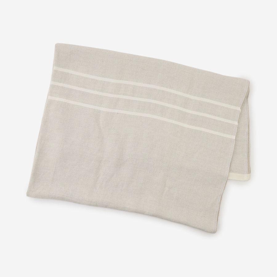 LAPUAN KANKURIT | USVA linen blanket / linen-white 150×200cm