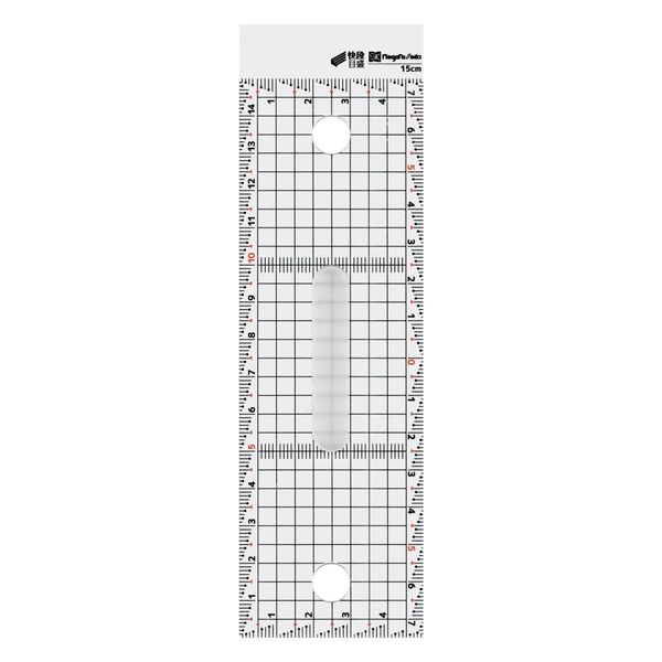 新潟精機 キャッチアップ方眼定規 快段目盛 広幅 15cm CGSW-15KD 1セット(10個)（直送品）