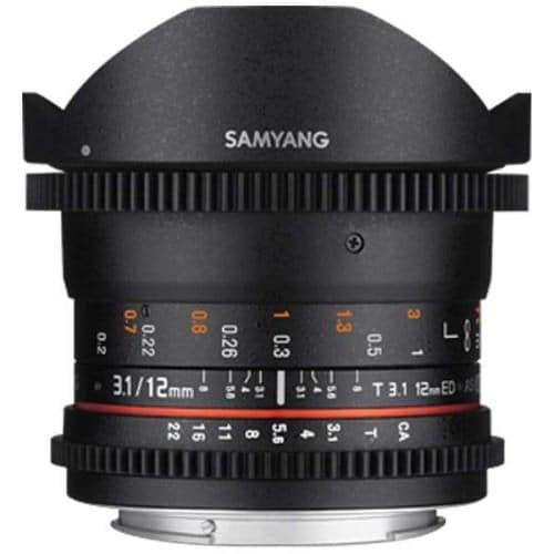 SAMYANG (サムヤン) 12mm T3.1 VDSLR ED AS NCS FISH-EYE マイクロフォーサーズ用