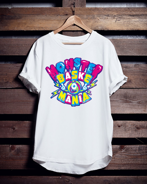 バスケTシャツ「MONSTER BASKE MANIA」