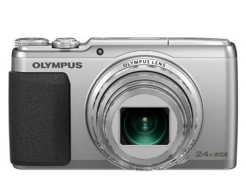 OLYMPUS デジタルカメラ STYLUS SH-50 1600万画素裏面照射型CMOS 光学24倍ズーム 広角26mm シルバー SH-50 SLV【中古品】