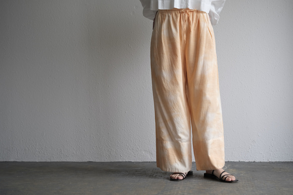 【new】enrica cotton widepants / SOIL ORANGE