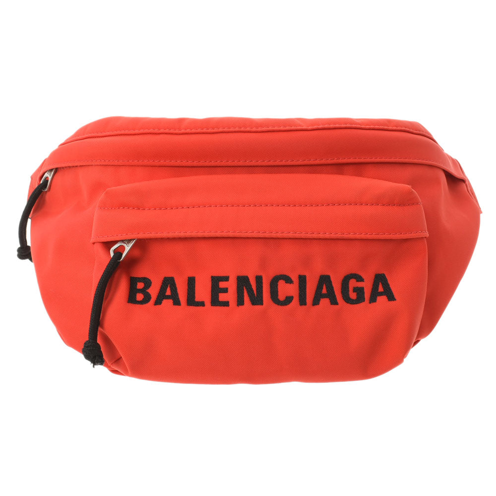 BALENCIAGA バレンシアガ 赤/黒 533009 ユニセックス ナイロン ボディバッグ 新同 中古 