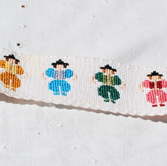 クロスステッチ刺繍 ボーダーテープ リボン 男の子 3体ずつカット