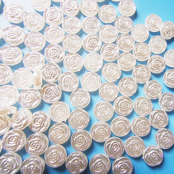 【40個/11x15mm】縦穴　バラ　小花　フラワー　パーツ　ハンドメイド　ビーズ　材料　DIY  k/フラワー