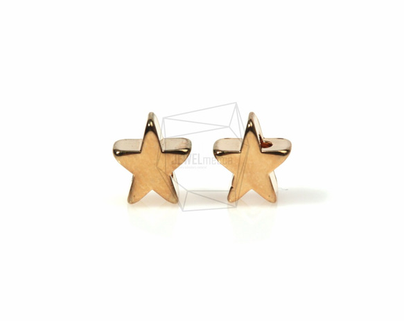 PDT-393-G【4個入り】スターペンダント,star Pendant/ 7mm x 7mm