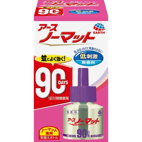 アース製薬 アースノーマット 取替えボトル90日用 無香料 4901080120717 1本×10点セット（直送品）