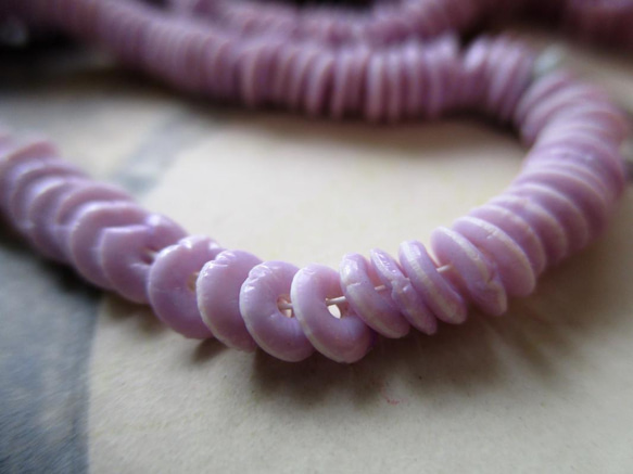 *♥Antique Belgium Paillette Donuts Pale Lilac♥*